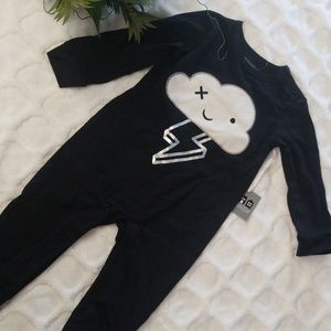 Miniville black lighting onesie